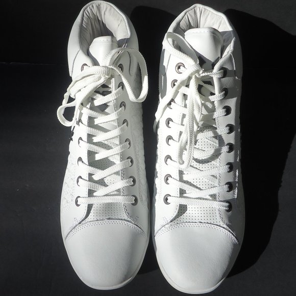 SIZE 14. MIGUEL CABRERA MIGGY leather athletic shoes.